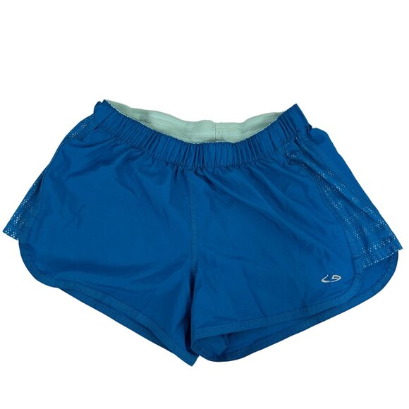 C9 Champion Womens Running Shorts Blue Small Breathable Elastic Waistband - Picture 1 of 5
